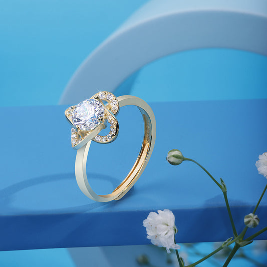 'Floral Solace' Gold Plated Ring