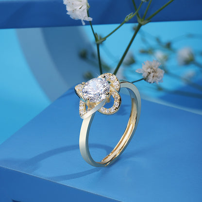 'Floral Solace' Gold Plated Ring