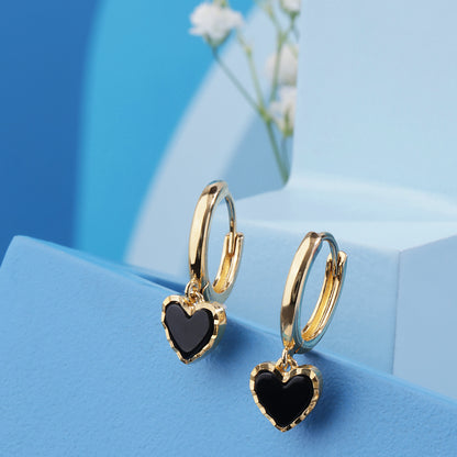 'Midnight Heart' Earrings