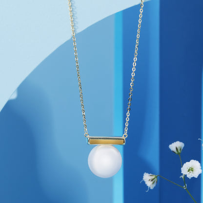 'Freshwater Cultured' White Pearl Pendent