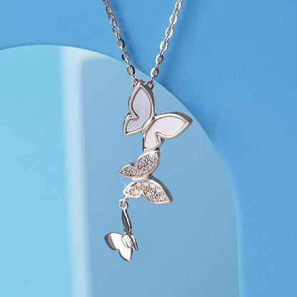 'Butterfly Land' Rose Gold Pendent