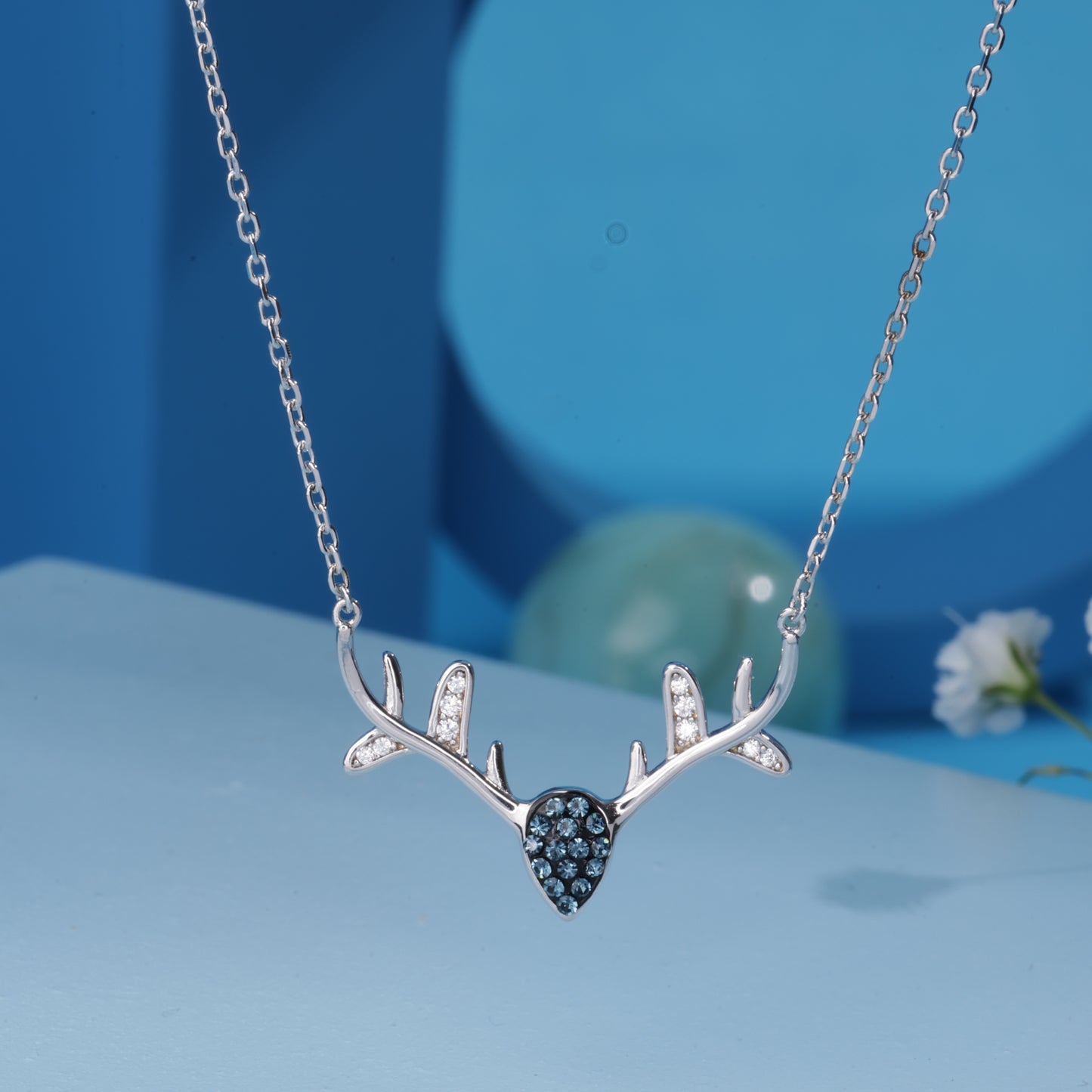 'Oh Deer' Silver Pendent