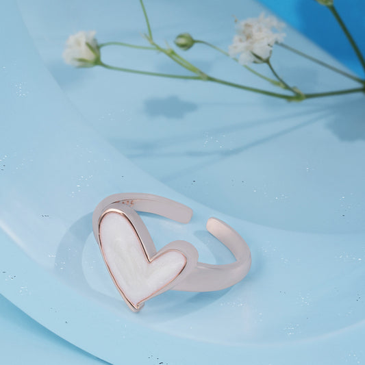 'Heart' Rose Gold Ring