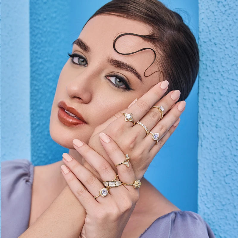 "Rose Gold Teardrop" Ring