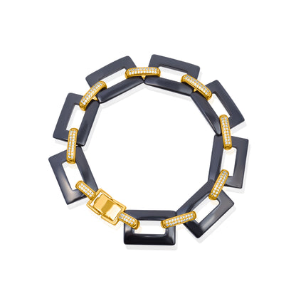 'Titan Forge' Gold Plated Men Bracelet