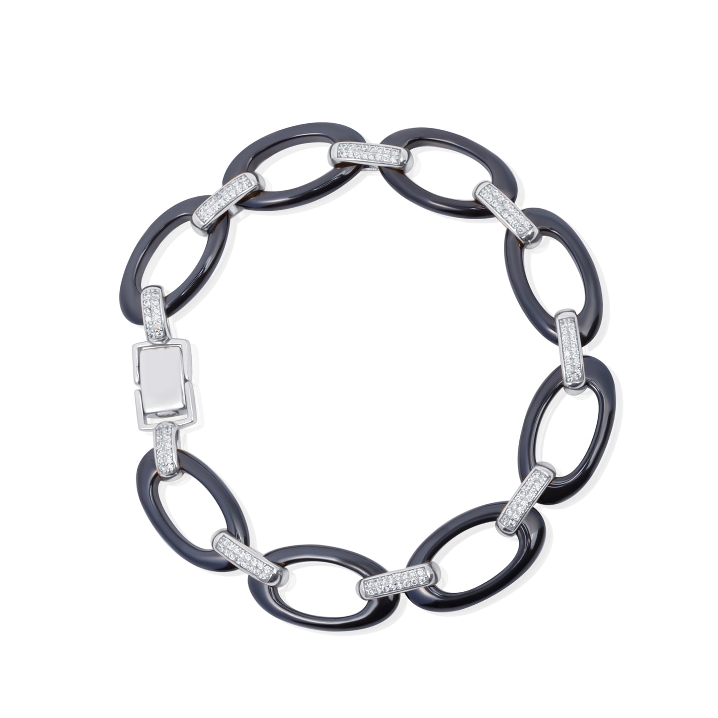 'Midnight Braid' Silver Men Bracelet