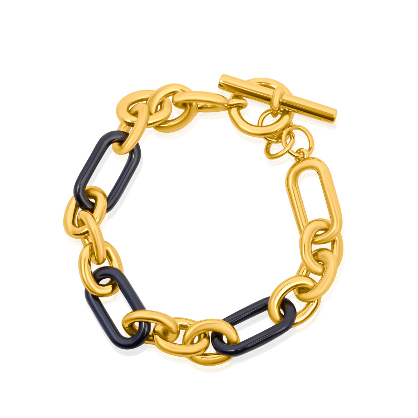 'Warrior Weave' Gold Plated Men Bracelet