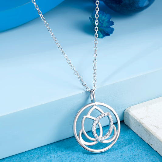 'Silver Lotus Bloom' Pendant