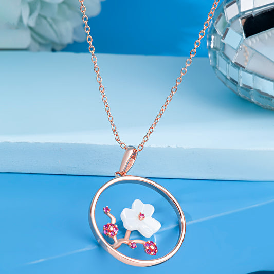 'Flower Garden' Rose Gold Pendant