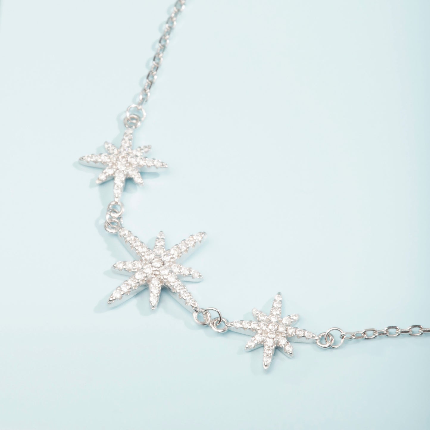 'Shining Star' Silver Anklet