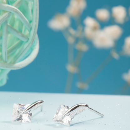 'Skybound Brilliance' Silver Studs