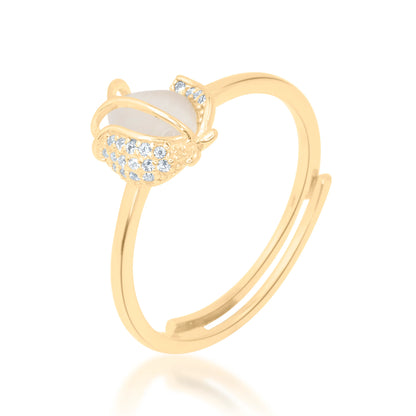 "Golden Rosebud" Ring