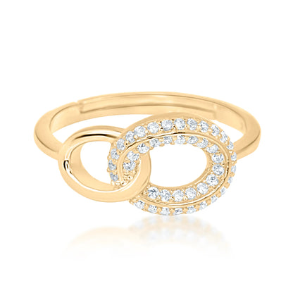 "Golden Interlock" Ring