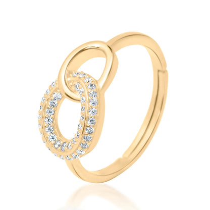 "Golden Interlock" Ring