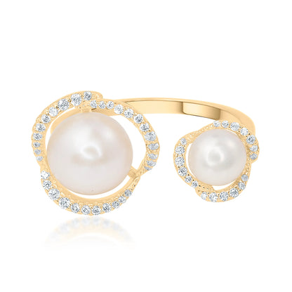 "Golden Pearl Dream" Ring