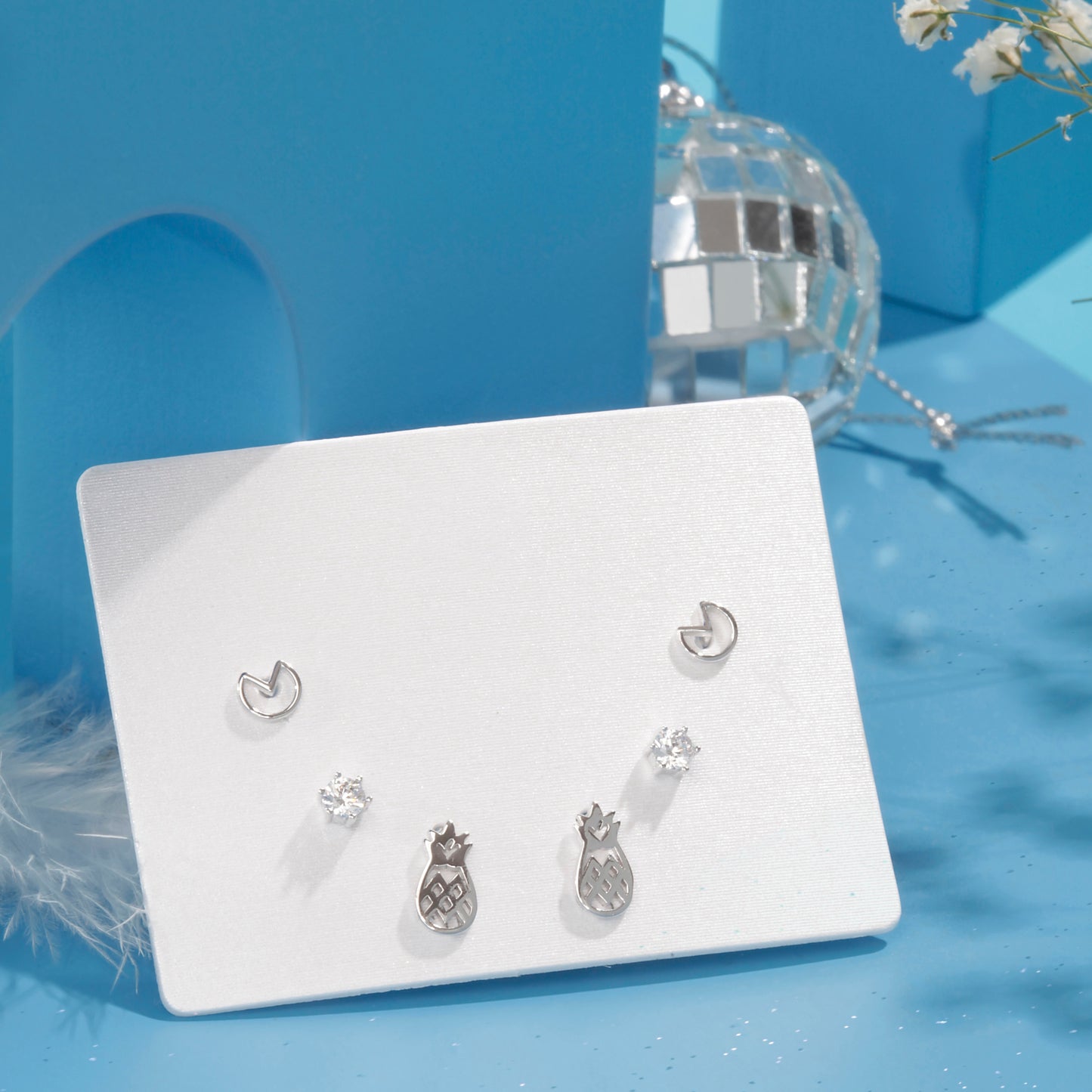 'Frutie Silver' Stud Set