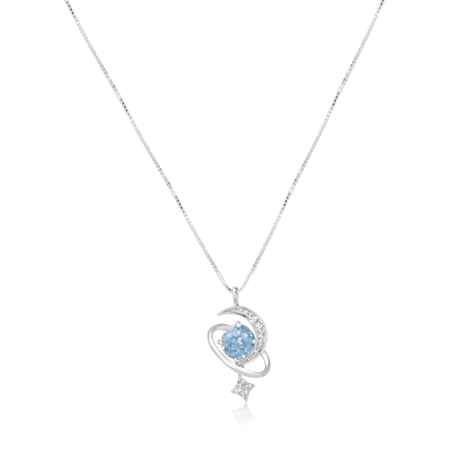 Celestial Blue Topaz Pendant