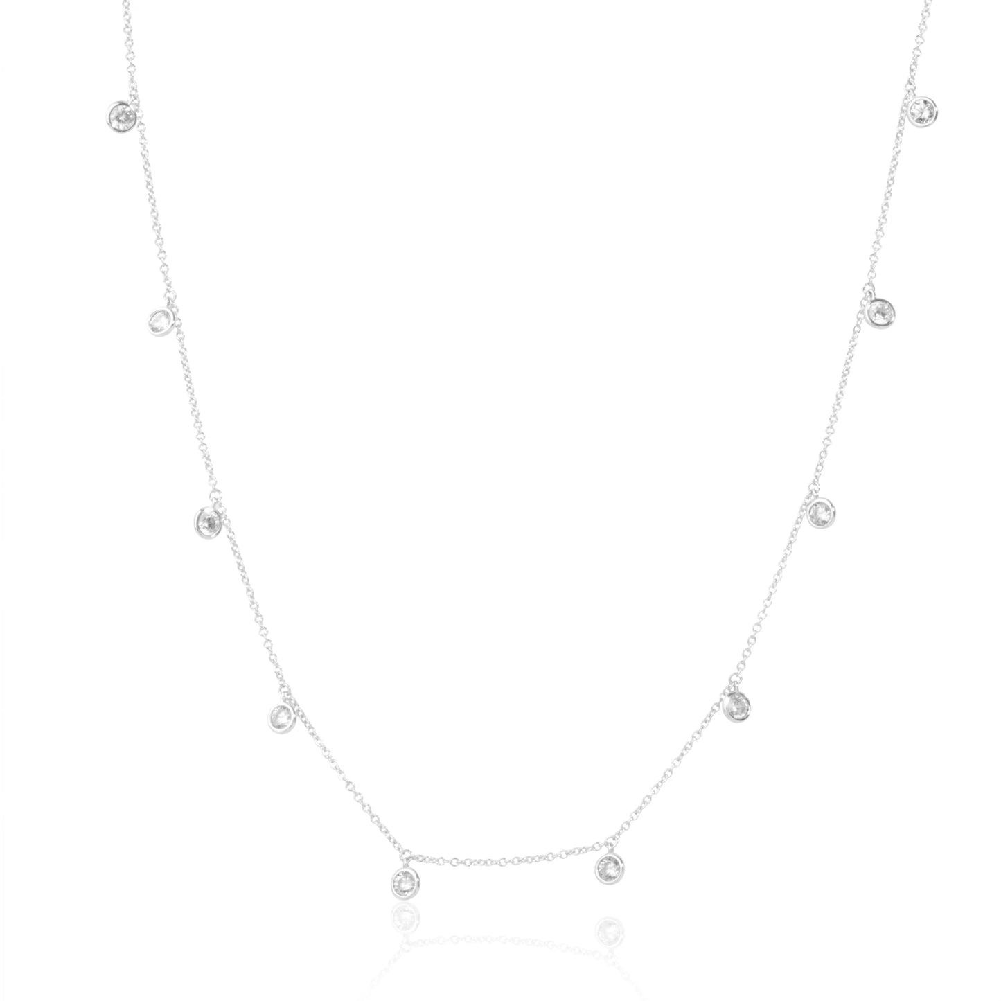 Dazzle Queen Silver Necklace