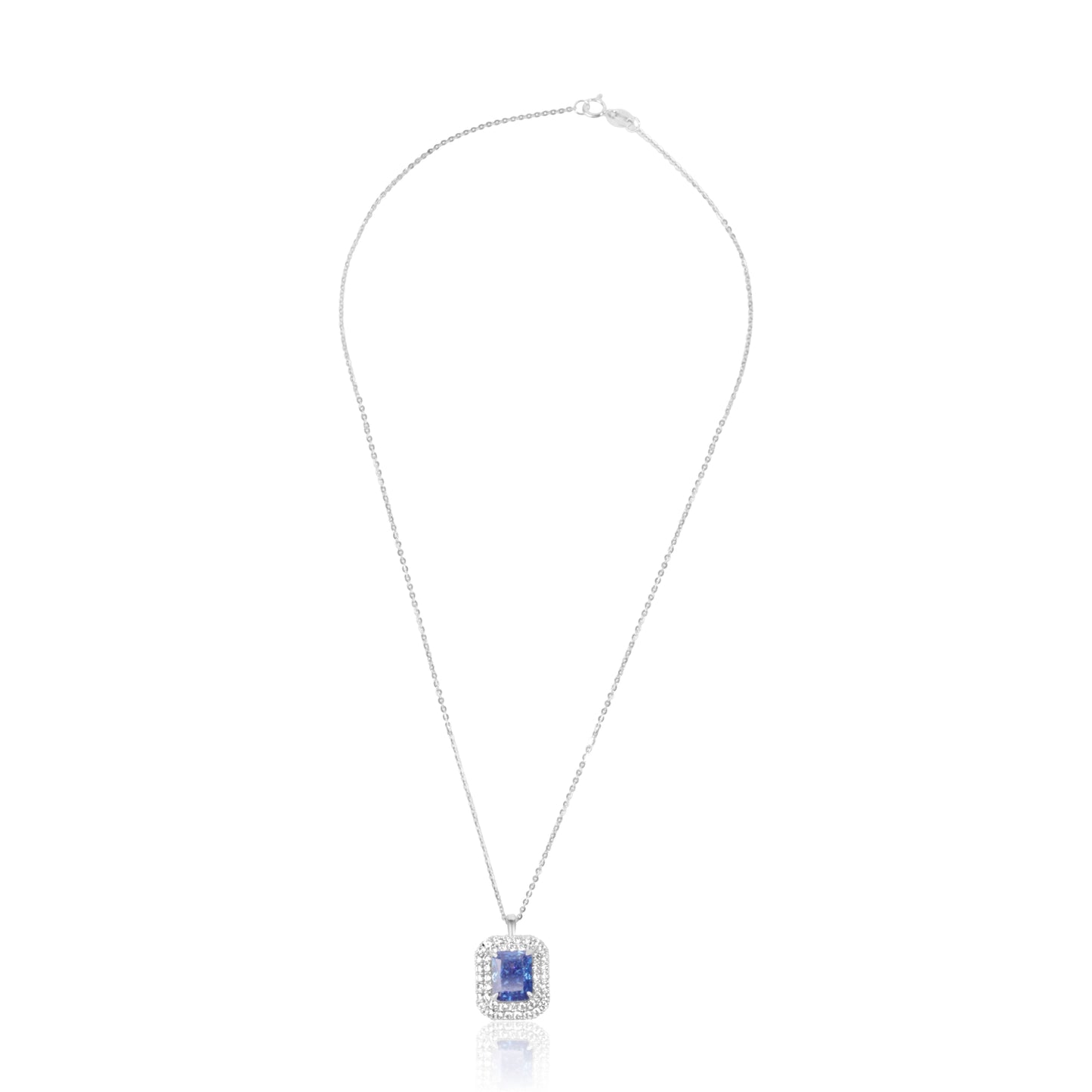 "Royal Blue Sapphire" Silver Pendant