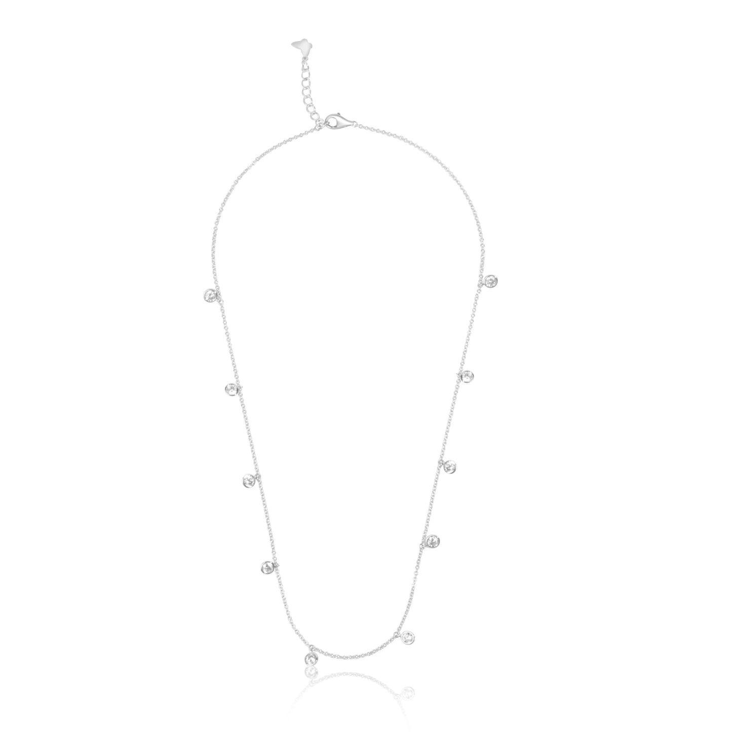 Dazzle Queen Silver Necklace