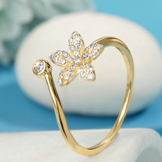 "Blooming Beauty" Golden Ring