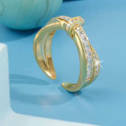 "Golden Twirl" Ring