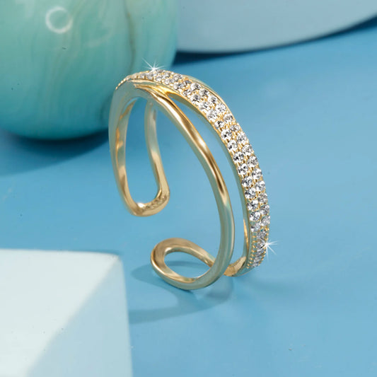 "Golden Infinity" Ring