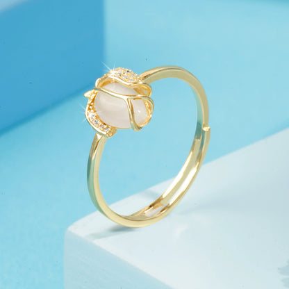 "Golden Rosebud" Ring