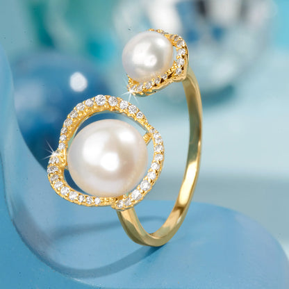 "Golden Pearl Dream" Ring