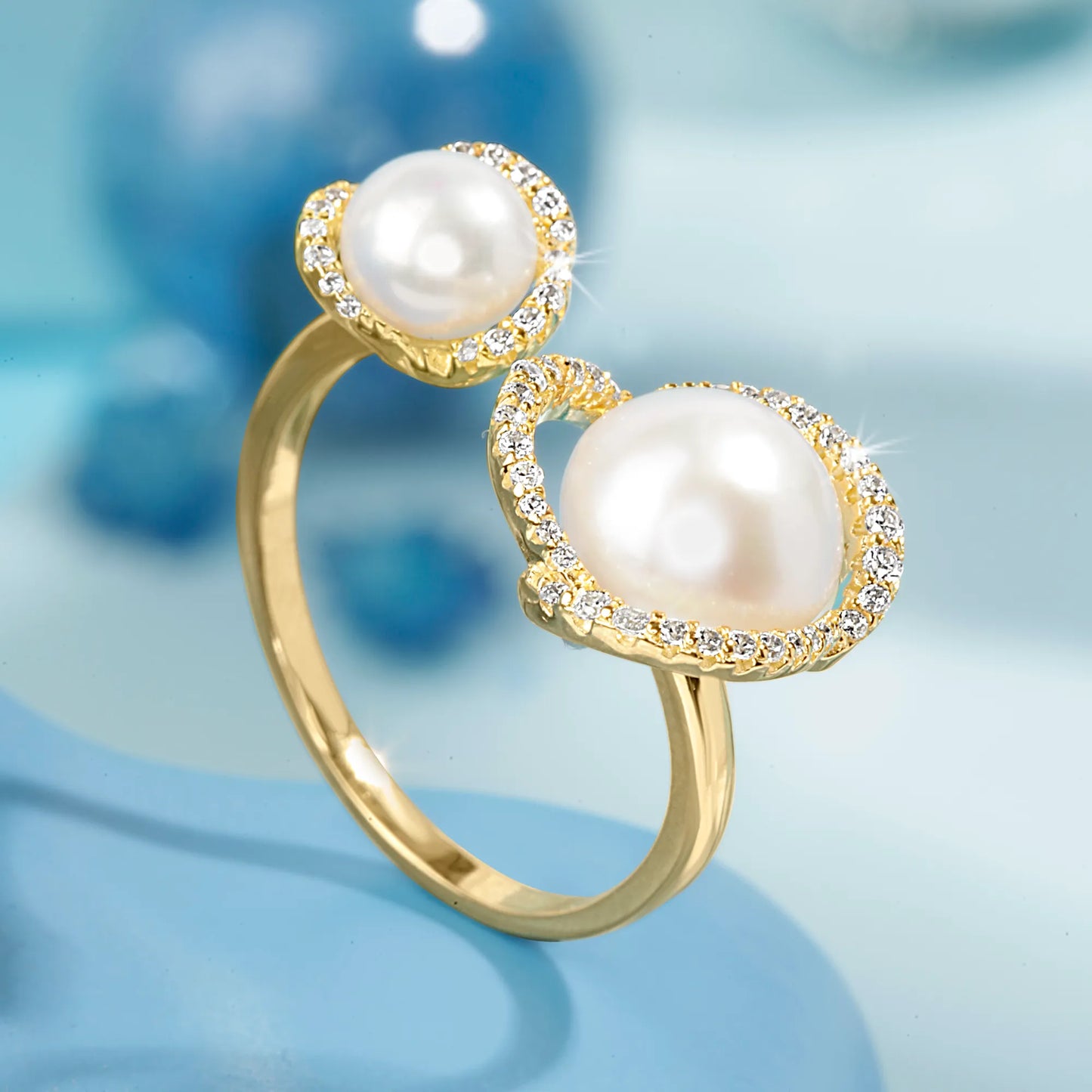 "Golden Pearl Dream" Ring