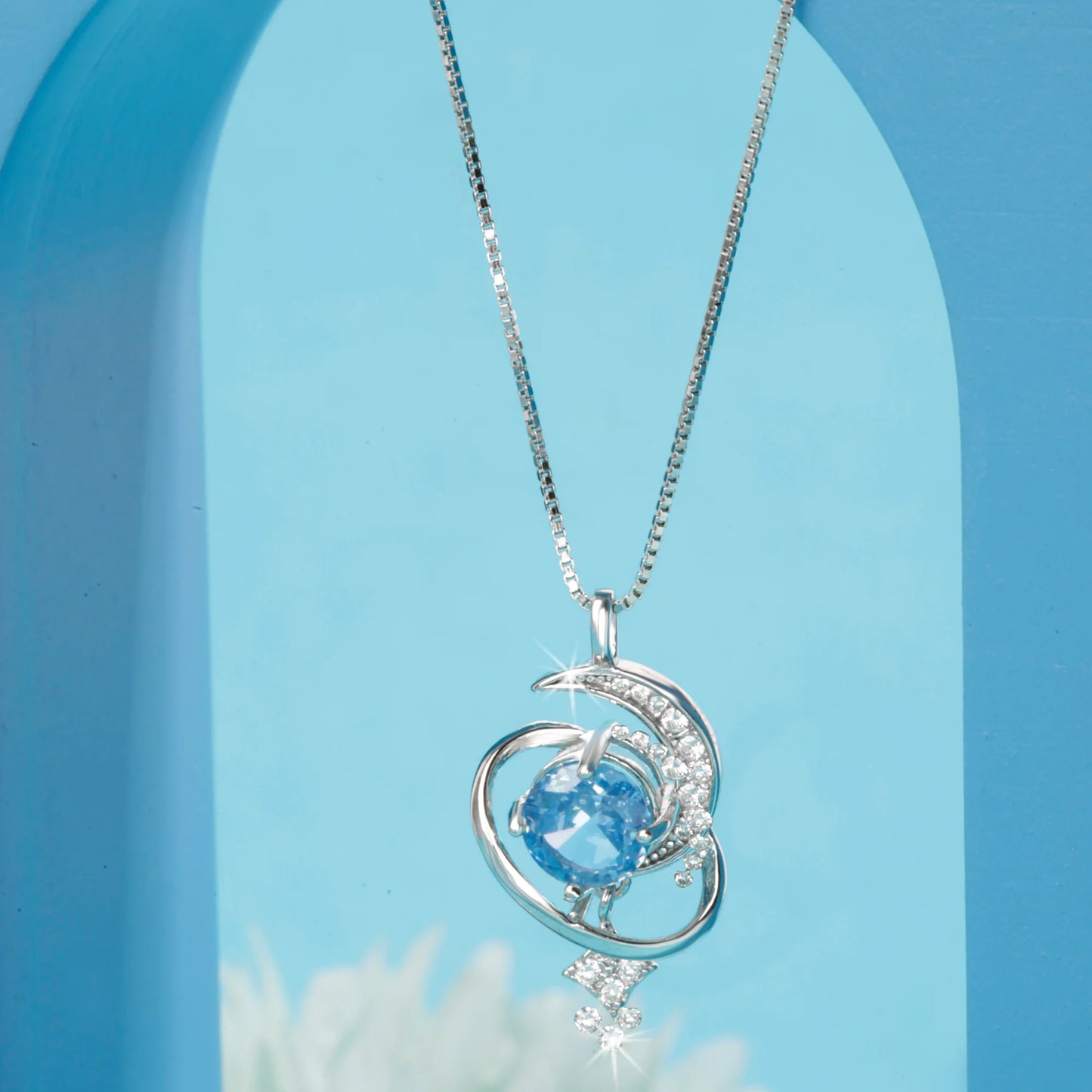 Celestial Blue Topaz Pendant