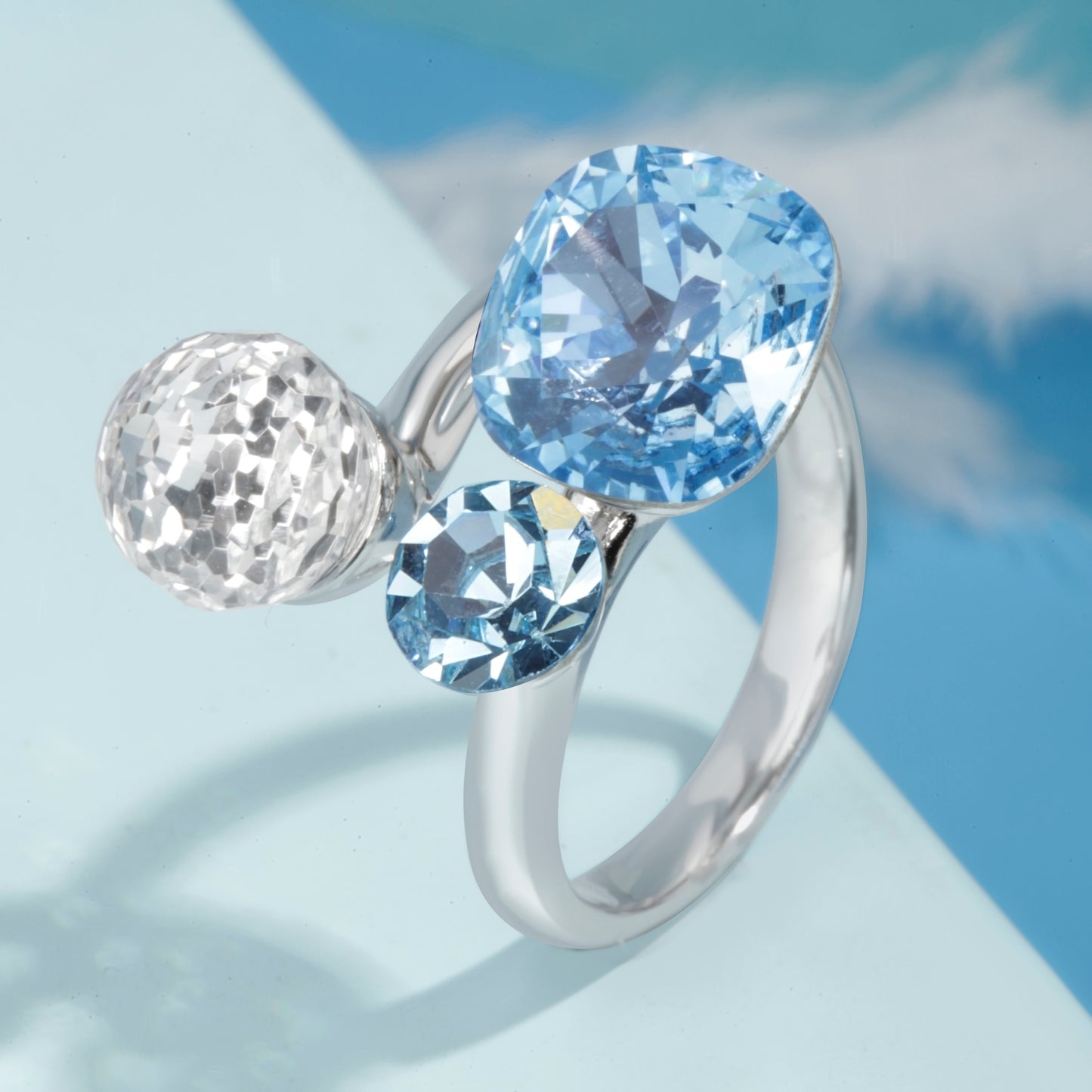 'Blue Lagoon' Silver Ring