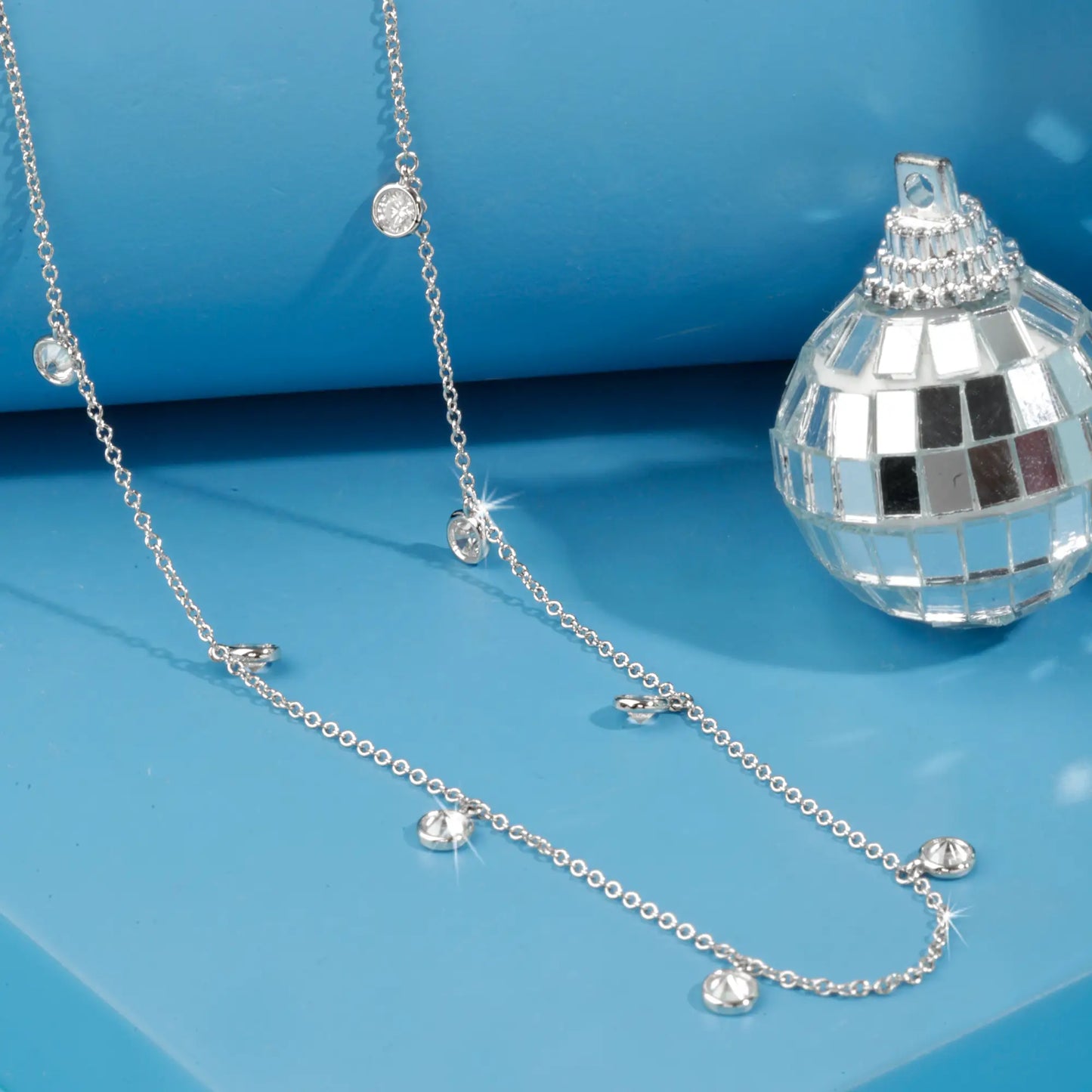 Dazzle Queen Silver Necklace