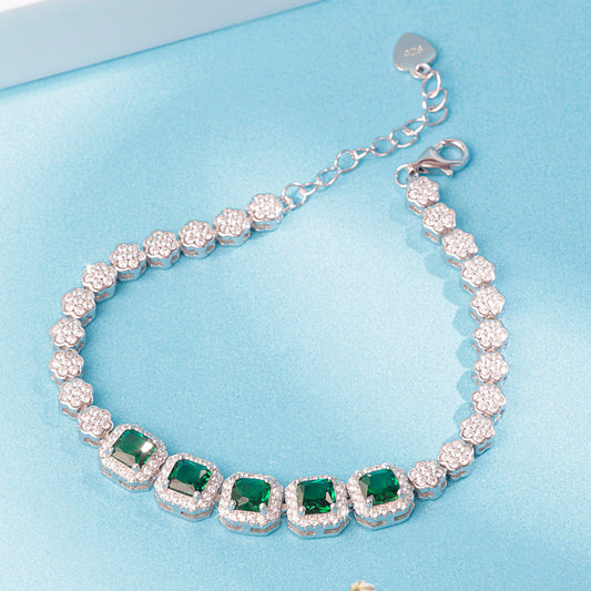 'Green Symphony Gemstone' Bracelet