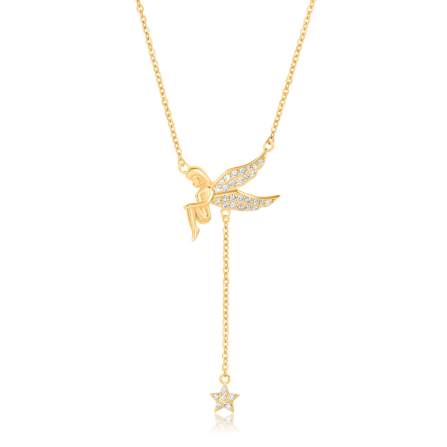 'Guardian Angel' Gold Plated Pendant