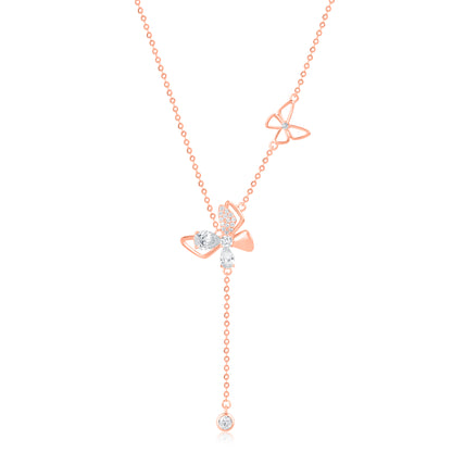 'Beauty of Butterflies' Rose Gold Pendant