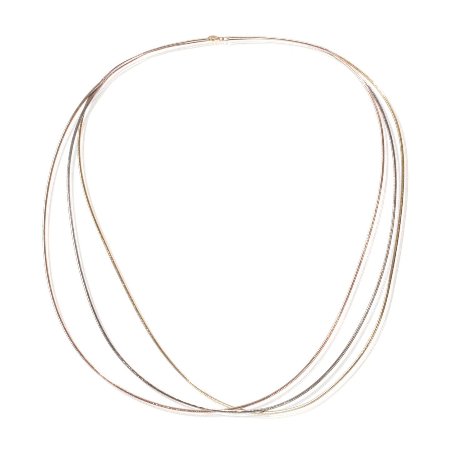 'Tri Layers Peretti Wave Wire' Silver Chain