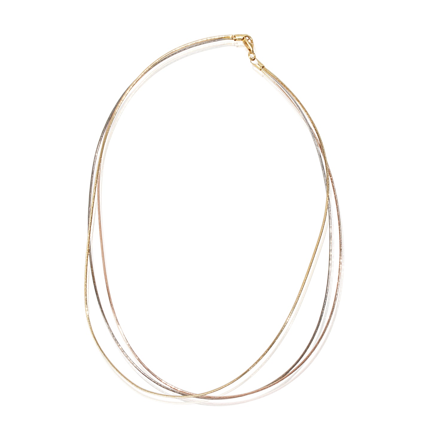 'Tri Layers Peretti Wave Wire' Silver Chain