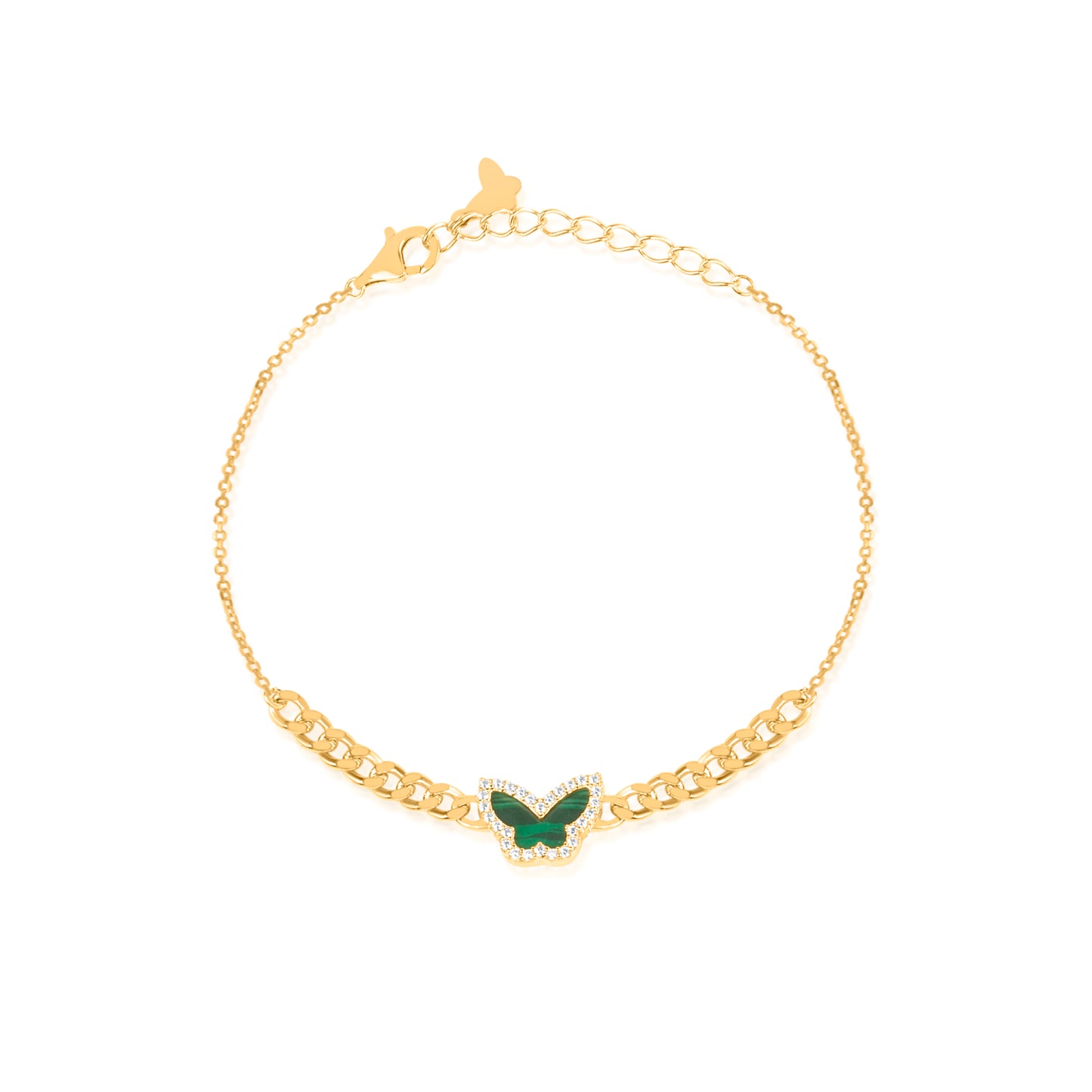 'Mystic Meadow Butterfly' Gold Plated Bracelet