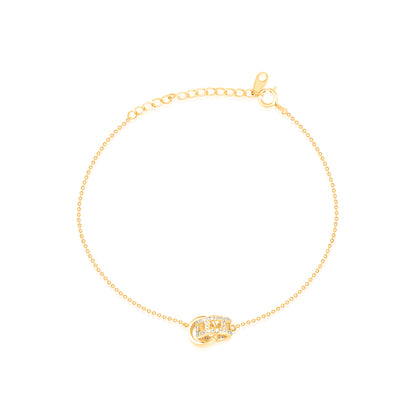 'Infinite Bond' Gold Plated Bracelet