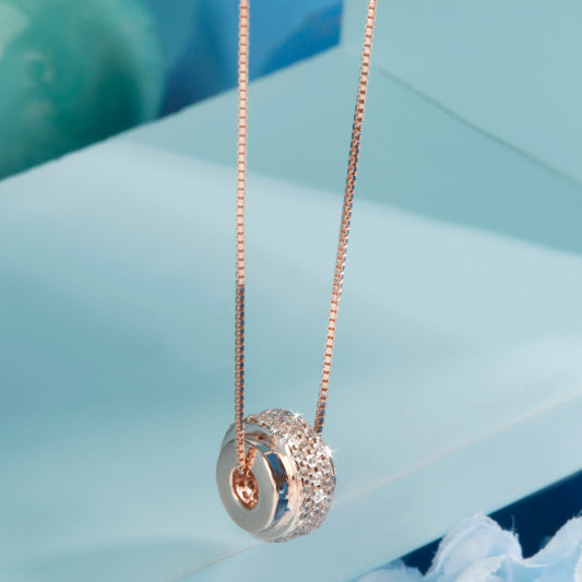 'Timeless Spark' Rose Gold Pendant