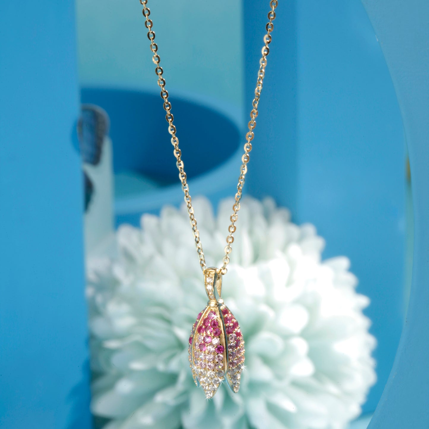 'Blooming Flower' Gold Plated Pendant