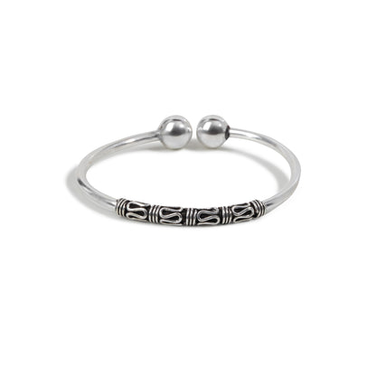 'Thai Bali Pattern' Oxidised Bangle