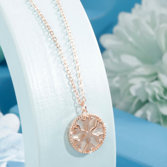 'Winter Wonderland' Rose Gold Pendant