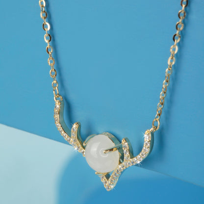 'Exquisite Deer' Gold Plated Pendant