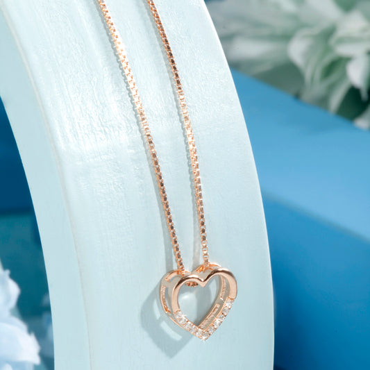 'Charming Heart' Rose Gold Pendant