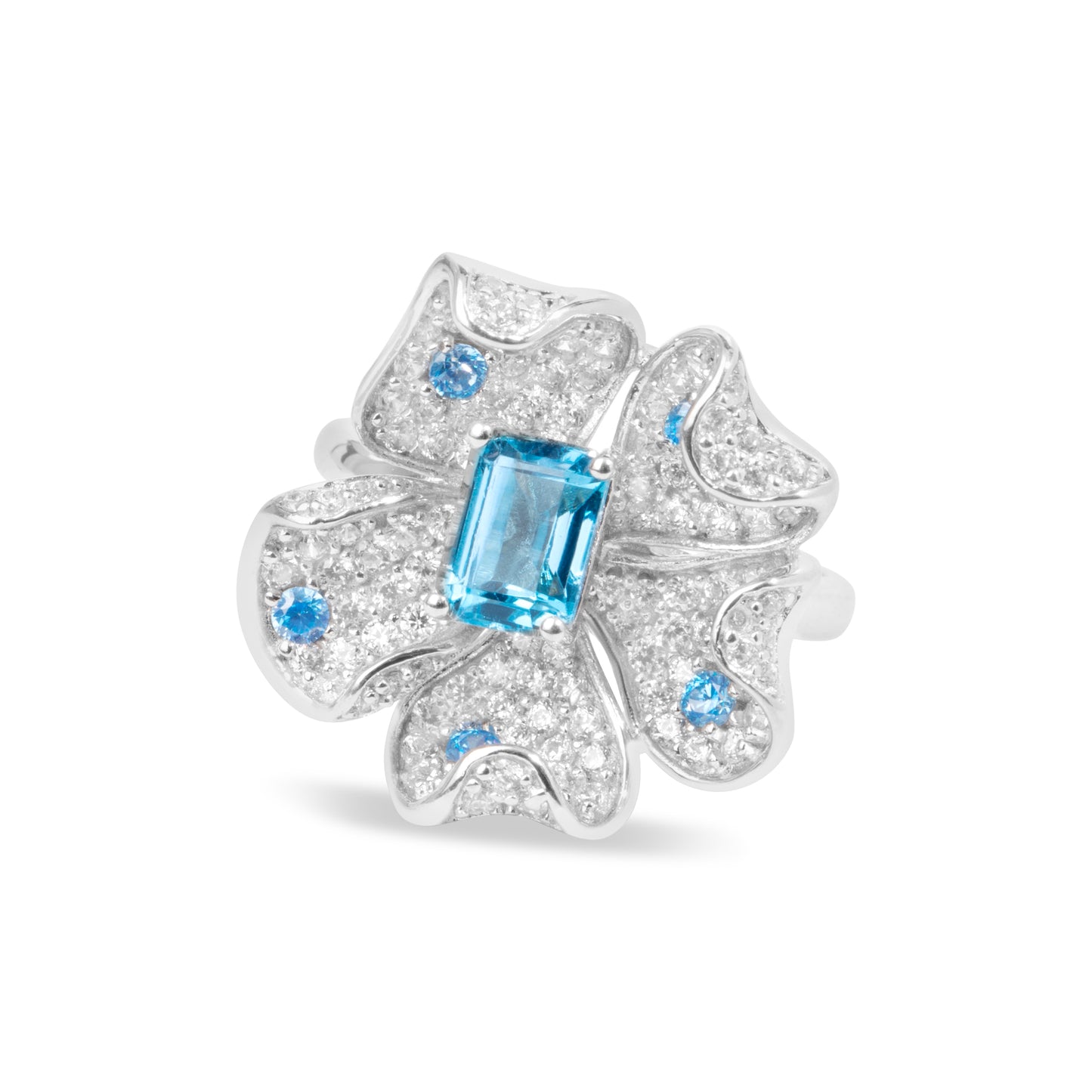 'Floral Azure' Ring