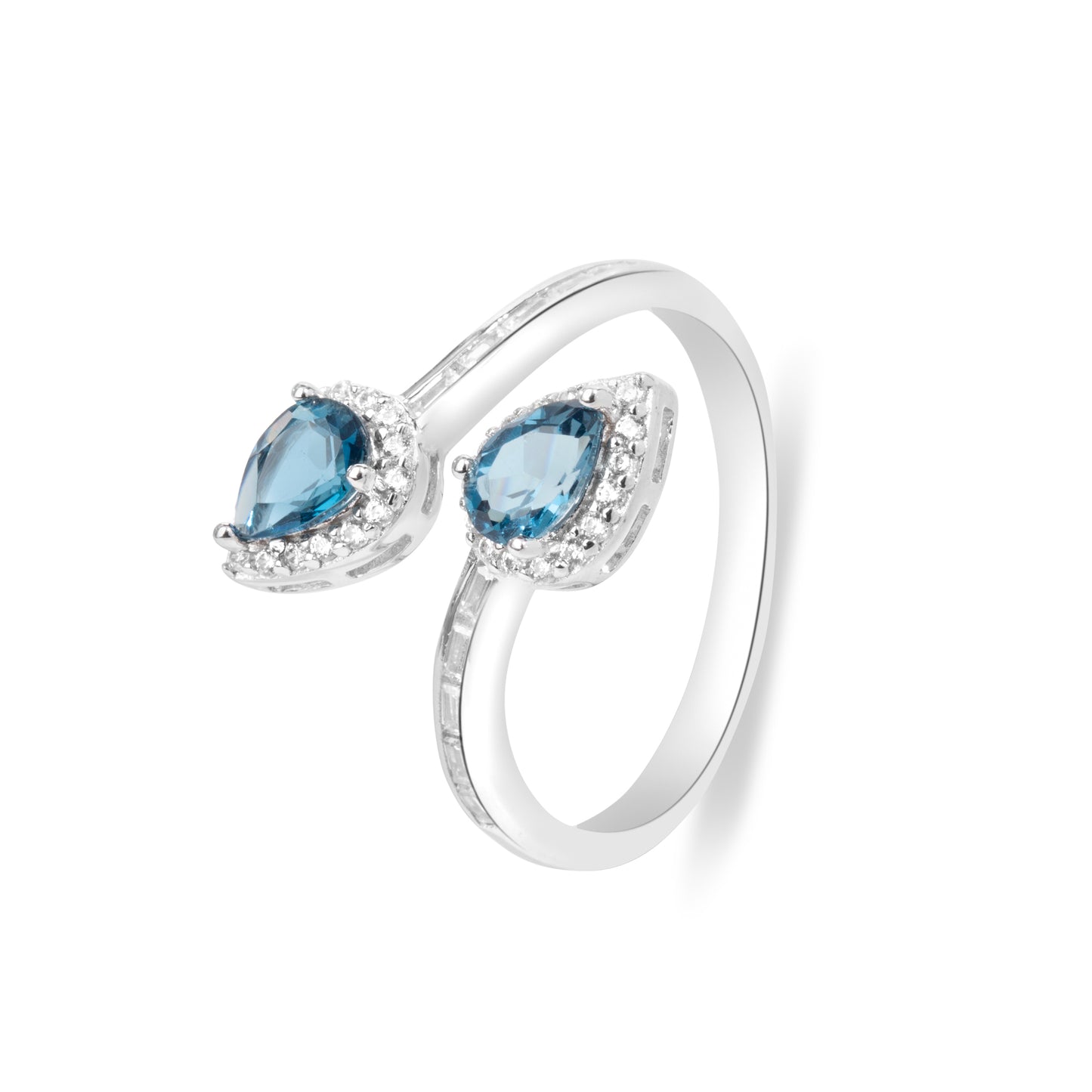 'Dual Dream Topaz' Silver Ring