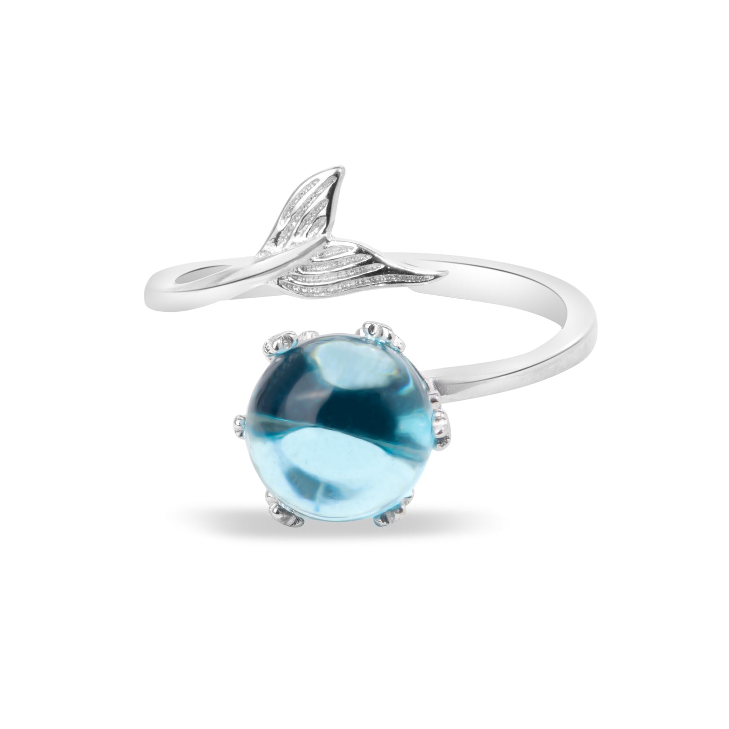 'Blue Crystal Mermaid' Stone Ring