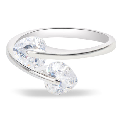 'Trendy Elegant' Austrian Heart Crystal Ring